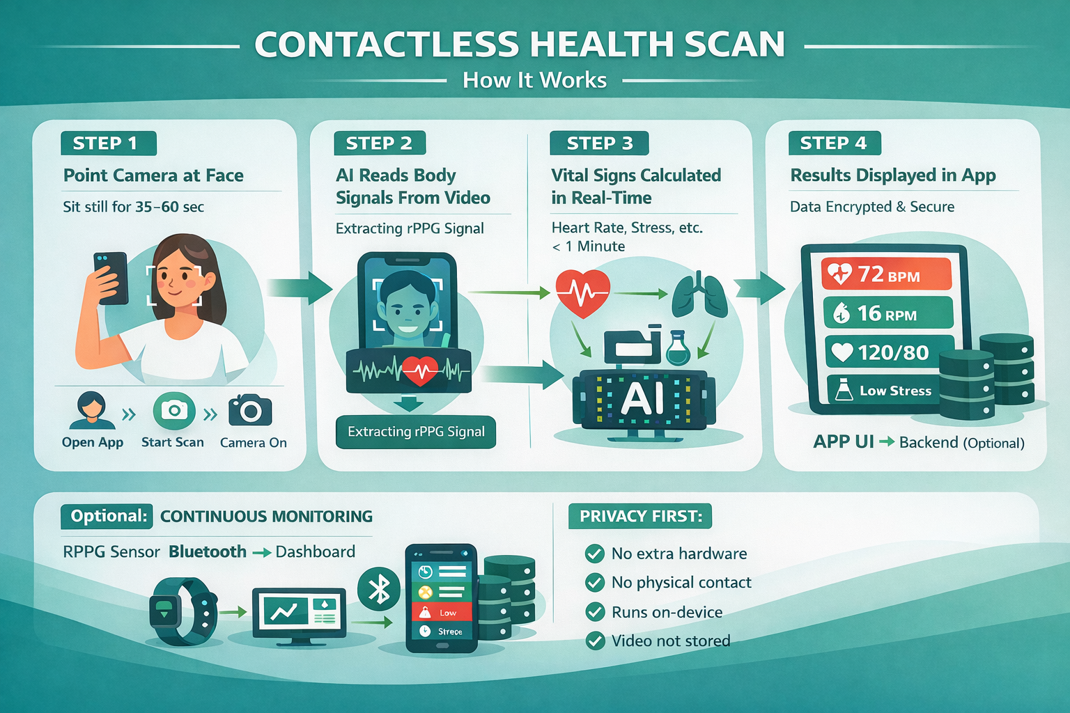 Contactless Health Scan - How It Works